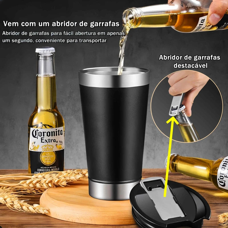 Copos térmicas de aço inoxidável para bebidas 473ml