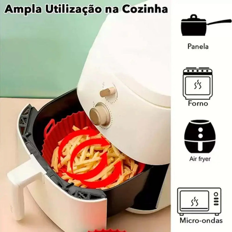 Kit De formas pra airfryer  de silicone