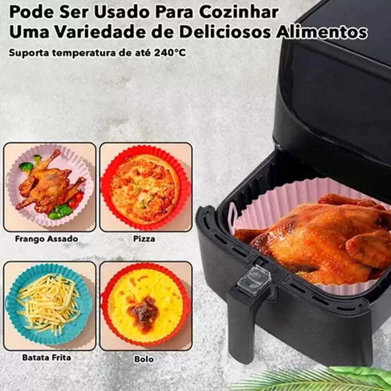 Kit De formas pra airfryer  de silicone