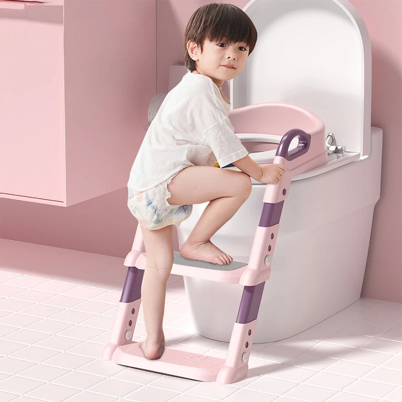 Potty Training Toilet Seat With Ladder For Children