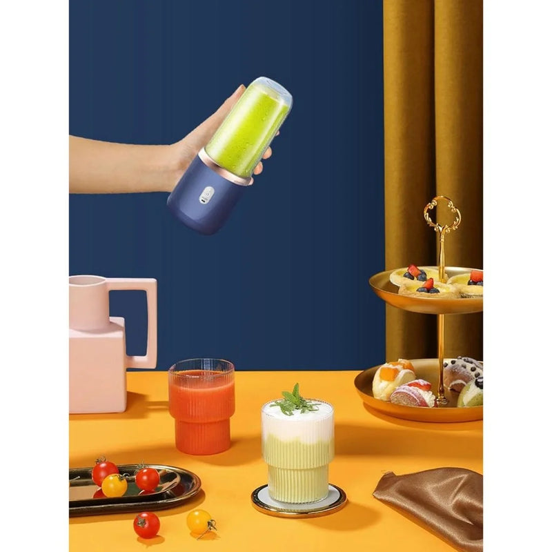 Mini Liquidificador Portátil 6 Lâminas De Suco De Alimentos Misturador Leite