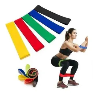 New Kit 5 Elastic Bands Mini Bands Exercise Resistance Belt