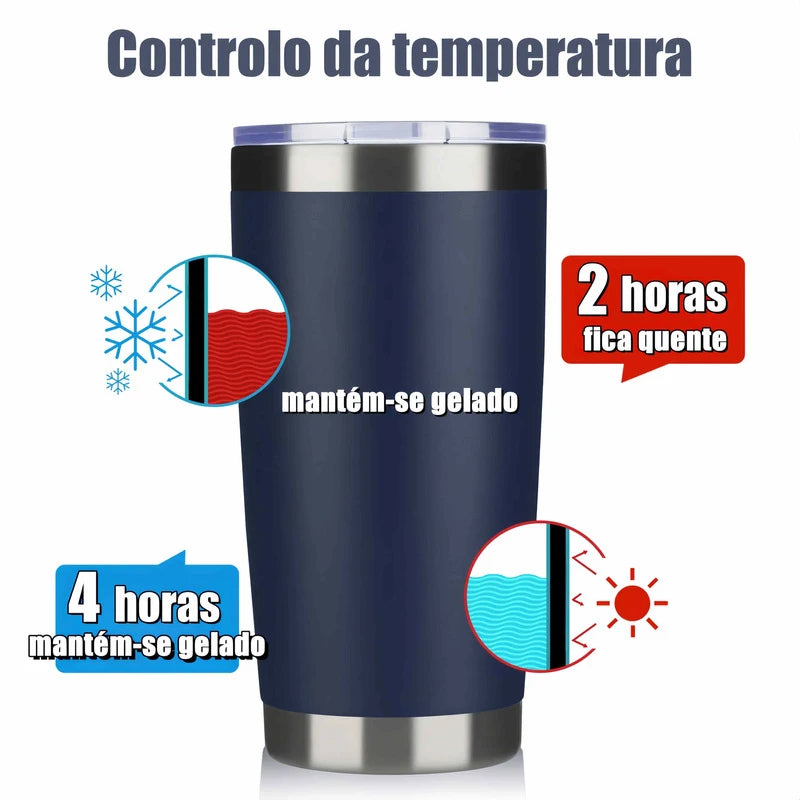 Copos térmicas de aço inoxidável para bebidas 473ml