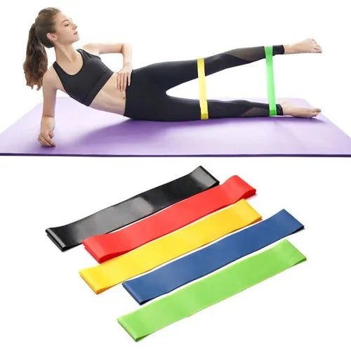 New Kit 5 Elastic Bands Mini Bands Exercise Resistance Belt